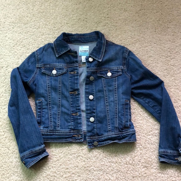 EUC Old Navy jean jacket - girls size 8 - Picture 1 of 9